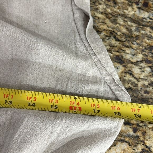 Free People Neutral Light Beige Linen Blend Jumpsuit With Pockets Size M - Picture 8 of 10